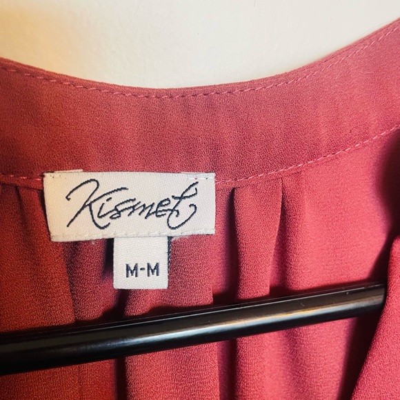 Women’s coral Kismet fall 3/4 sleeve dress. Flowy princess barbie - Picture 2 of 6